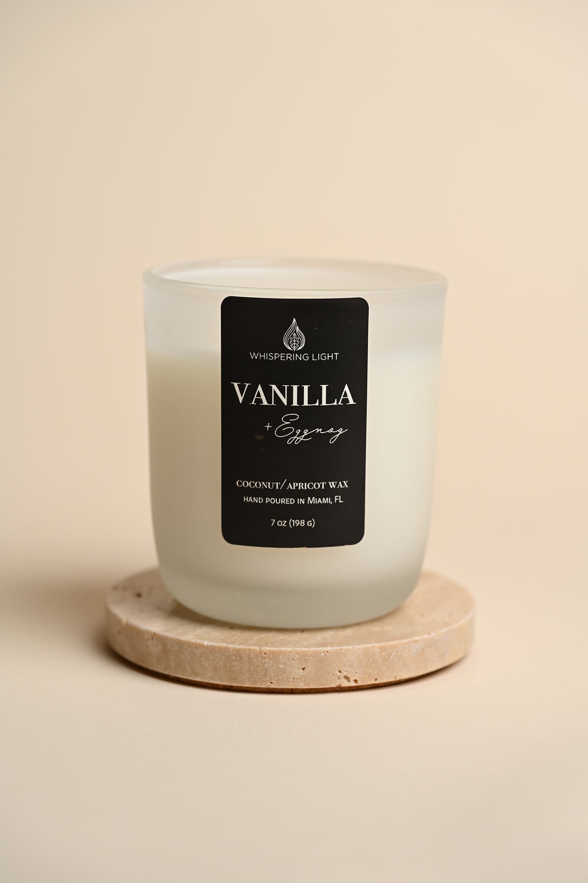 Vanilla Eggnog Coconut Apricot Candle